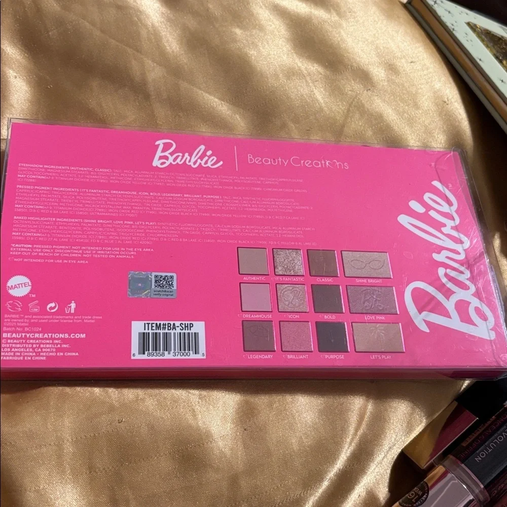 Beauty Creations Barbie Hello World Palette - Pink and Gold